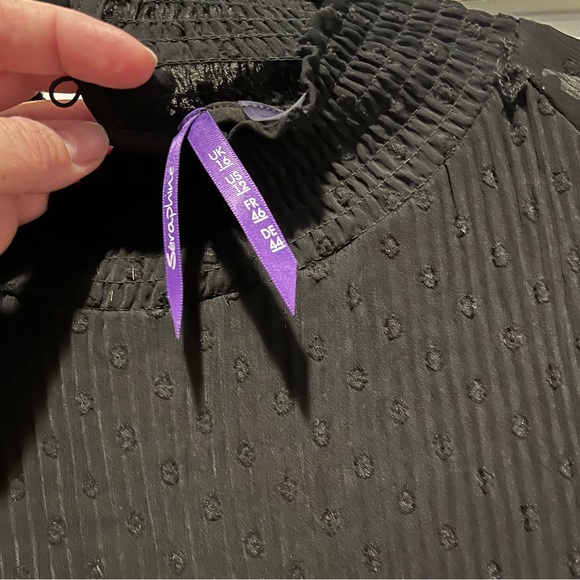 Seraphine Maternity Size 12 Black top - Picture 2 of 5